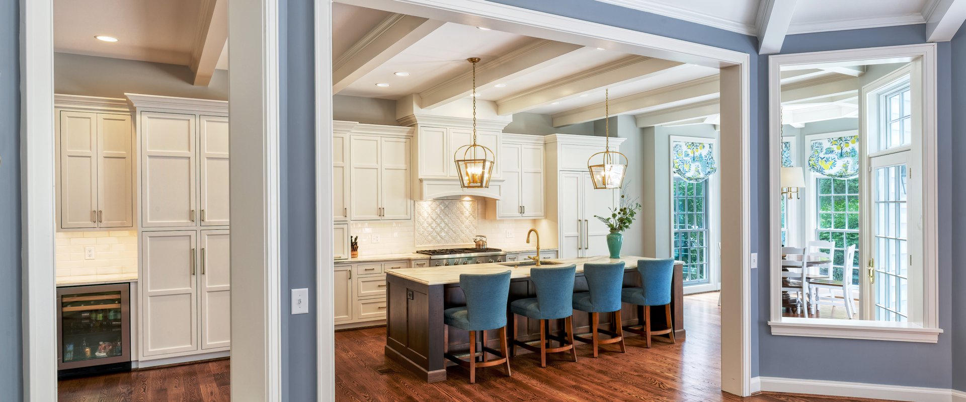 Gourmet kitchen renovation and breakfast nook addition in Hyde Park Wilcox Architecture residential architect