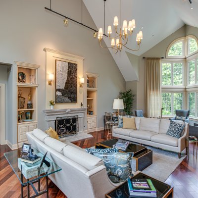 family room looking toward back of house