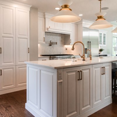 New kitchen, white cabinets, Mt Lookout, Wilcox Architecture