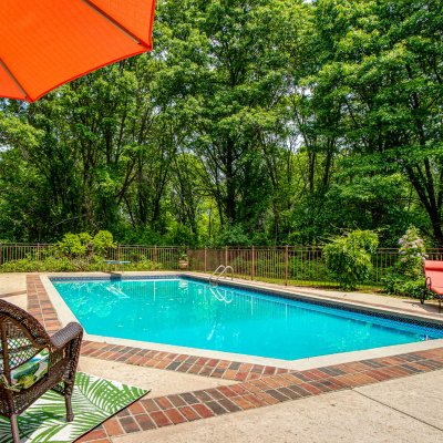 exterior pool area