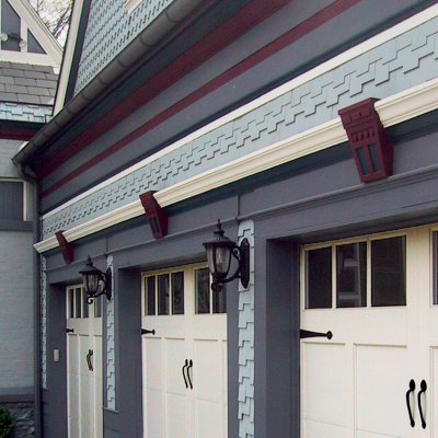 Garage addition trim detail