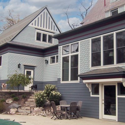 Garage, mudroom, and family room addition  