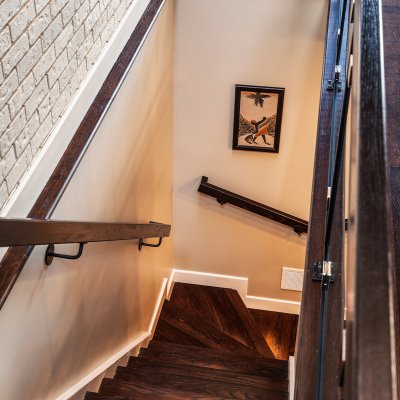 Mt. Adams condo renovation stairs Wilcox Architecture