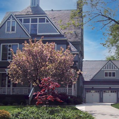 Historic Cincinnati home with 3-car garage addition Wilcox Architecture