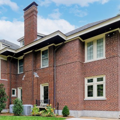 West Wing addition and outdoor patio  