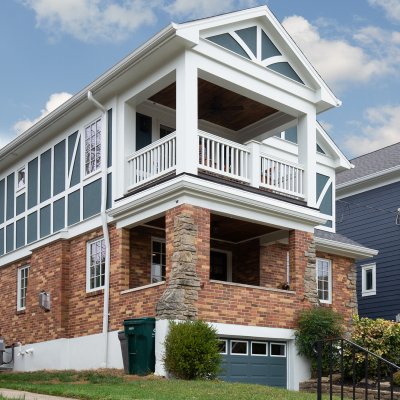 Exterior view second floor addition Mt. Lookout Wilcox Architecture