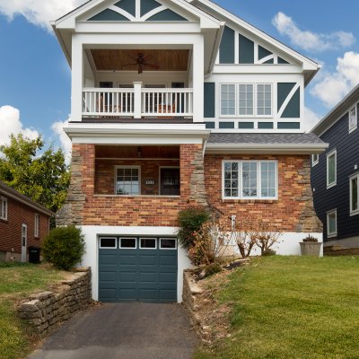 Front exterior view second floor addition Mt. Lookout   