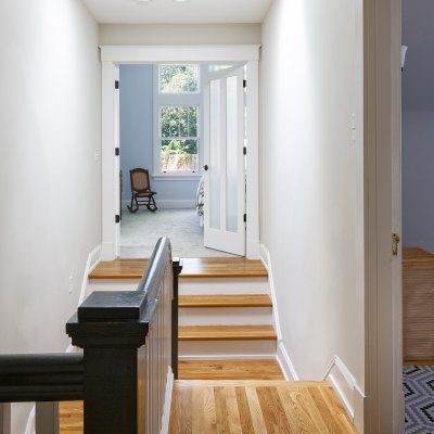 Entrance to master suite addition Wilcox Architecture