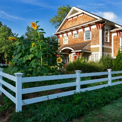 exterior corner two-story addition