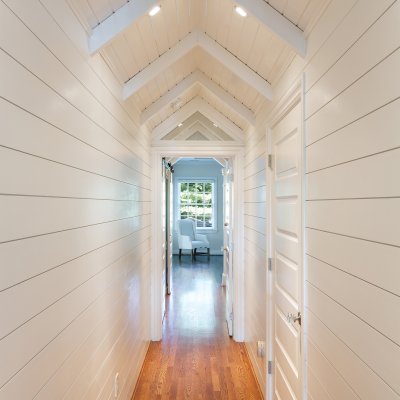 terrace park hallway detail white vertical panels