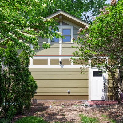 Garage rear exterior