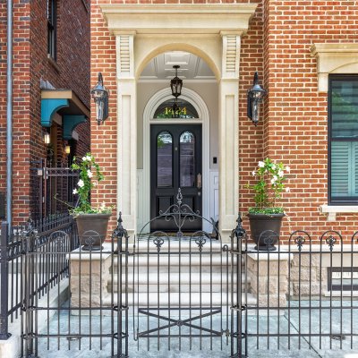 OTR front door and iron gate