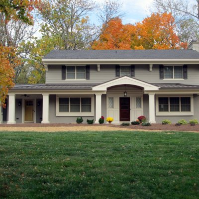 Indian Hill front porch addition Wilcox Architecture