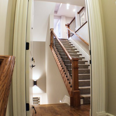 OTR 2-family interior staircase