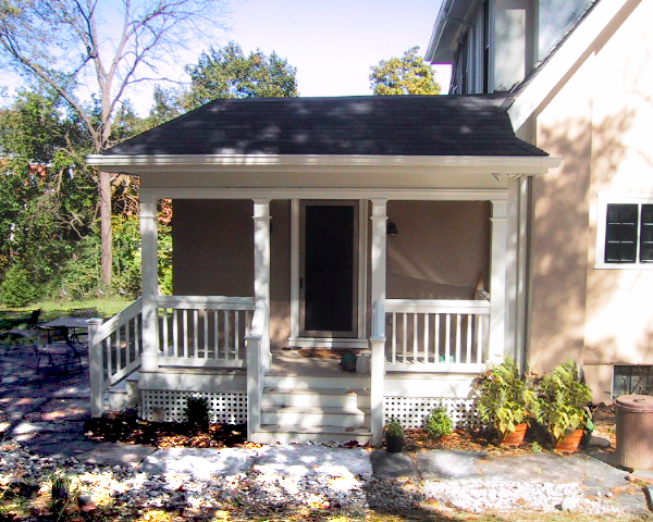 Porch addition in Hyde Park