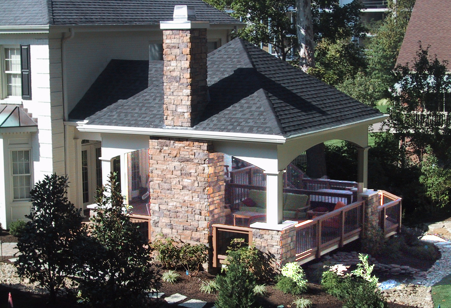 Outdoor living room in East Hyde Park   